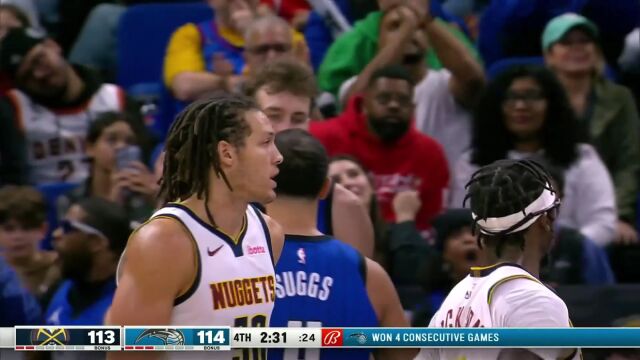 瓦格纳vs掘金集锦 27分3篮板4助攻关键抢断助队险胜