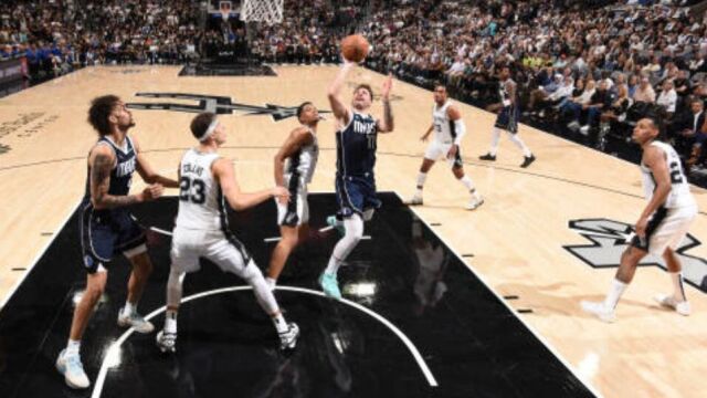 东契奇vs马刺集锦 全场33+14+10致命三分锁定胜局