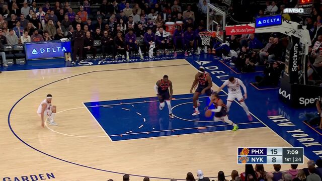 镜头都跟不上的攻防转换 尼克斯与太阳大打对攻眼花缭乱