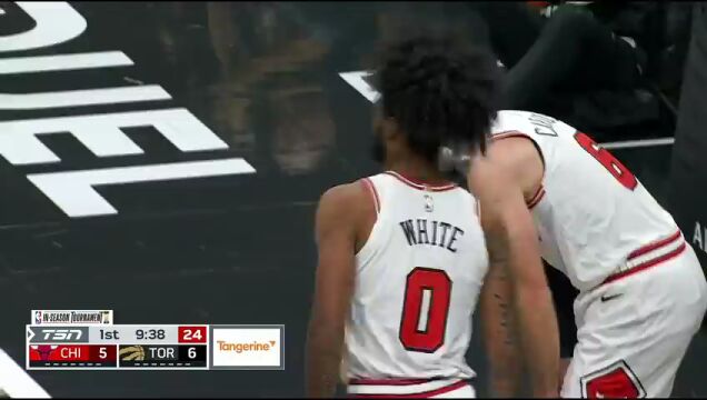 NBA季中锦标赛小组赛：公牛vs猛龙第1节中文解说回放