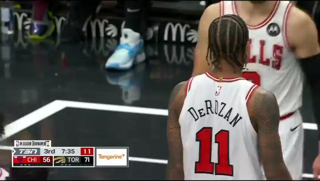 NBA季中锦标赛小组赛：公牛vs猛龙第3节中文解说回放