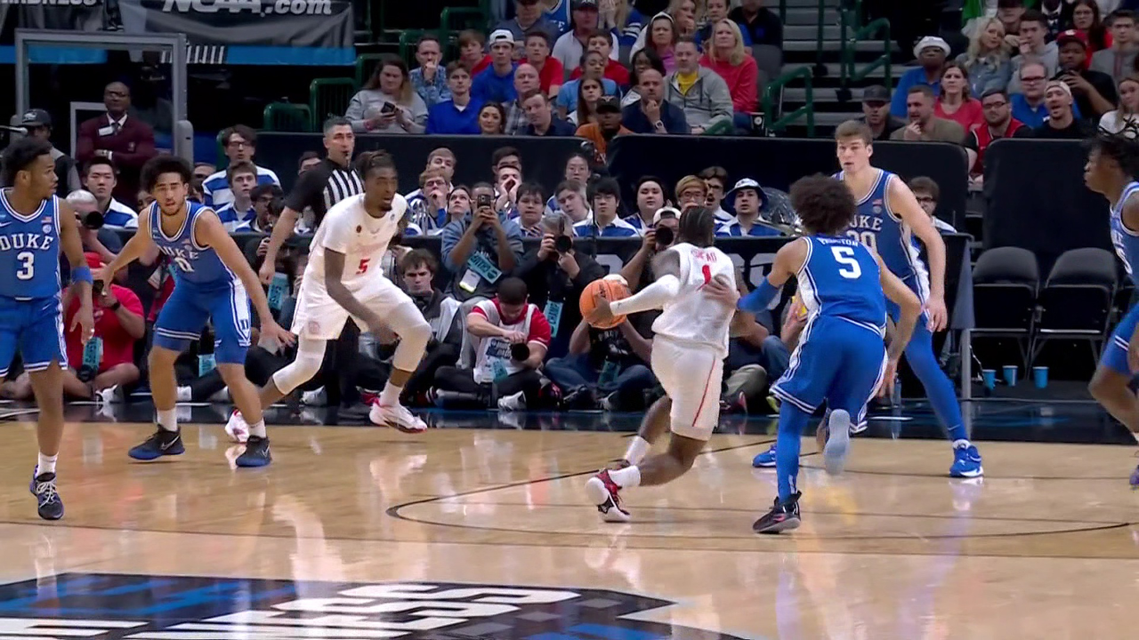 贾马尔谢德空中一抛送香饼 弗朗西斯球到人到空接暴扣