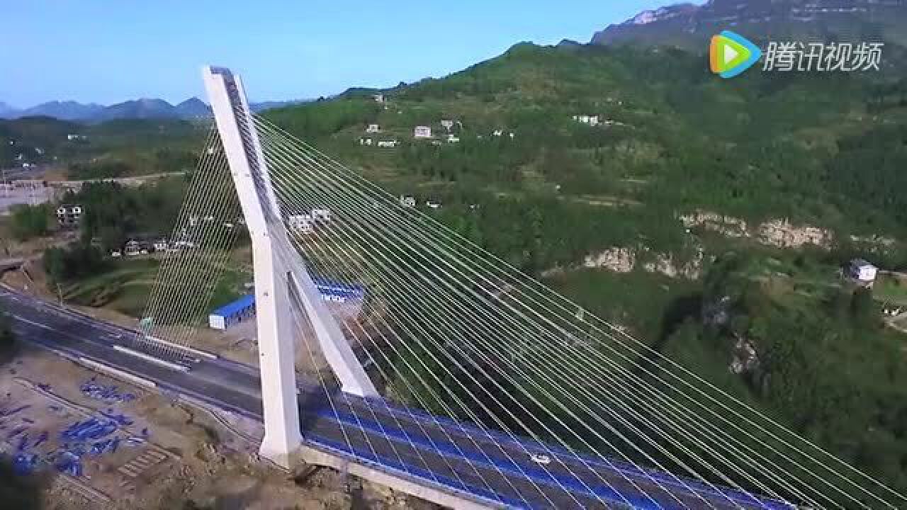 航拍道安高速公路芙蓉江大桥_高清1080P在线观看平台_腾讯视频