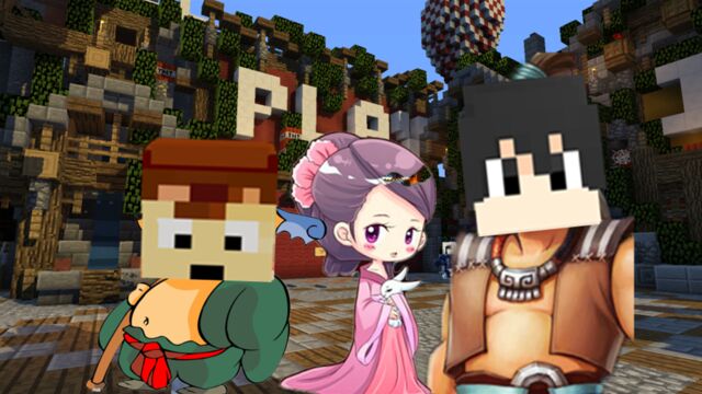 悠然小天我的世界tnt跑酷小游戏ep8 猪八戒嫦娥