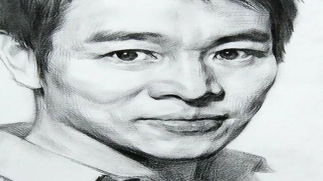 向功夫巨星李连杰致敬手绘素描李连杰手绘素描头像教程系列