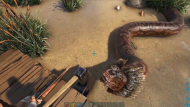 方舟进化生存泰坦巨蟒好残忍小音游戏室