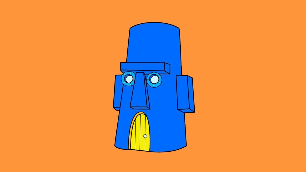 21章鱼哥的石头房子简笔画