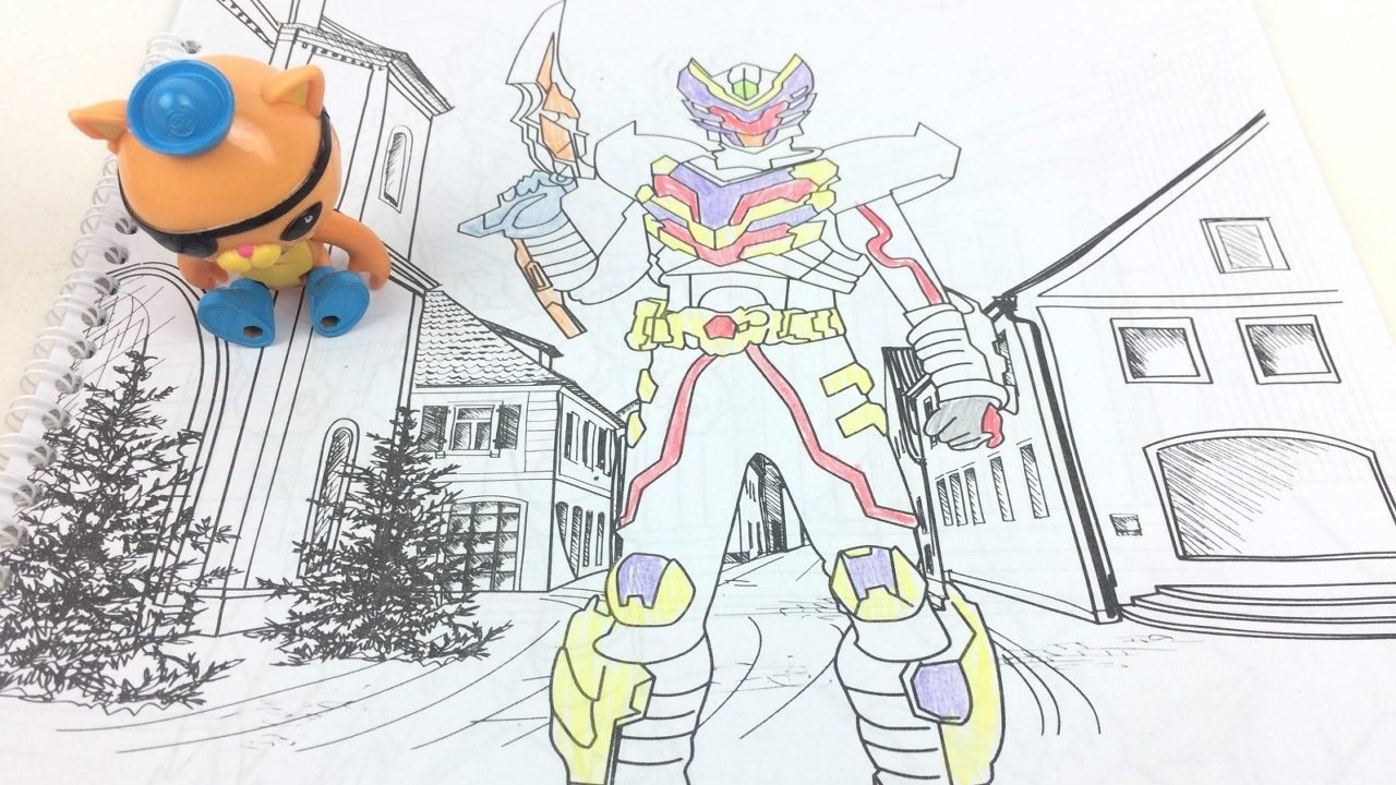 海底小纵队巴克队长涂颜色铠甲勇士水彩画玩具_高清1080p在线观看平台