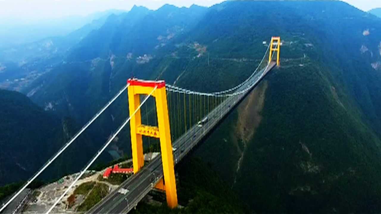 世界首创火箭抛索架桥 四渡河大桥"天空中的桥"_腾讯视频