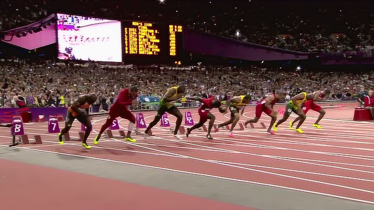 田径影像- 历届奥运会男子100米决战- 博客| 文学城, image size:1280x720