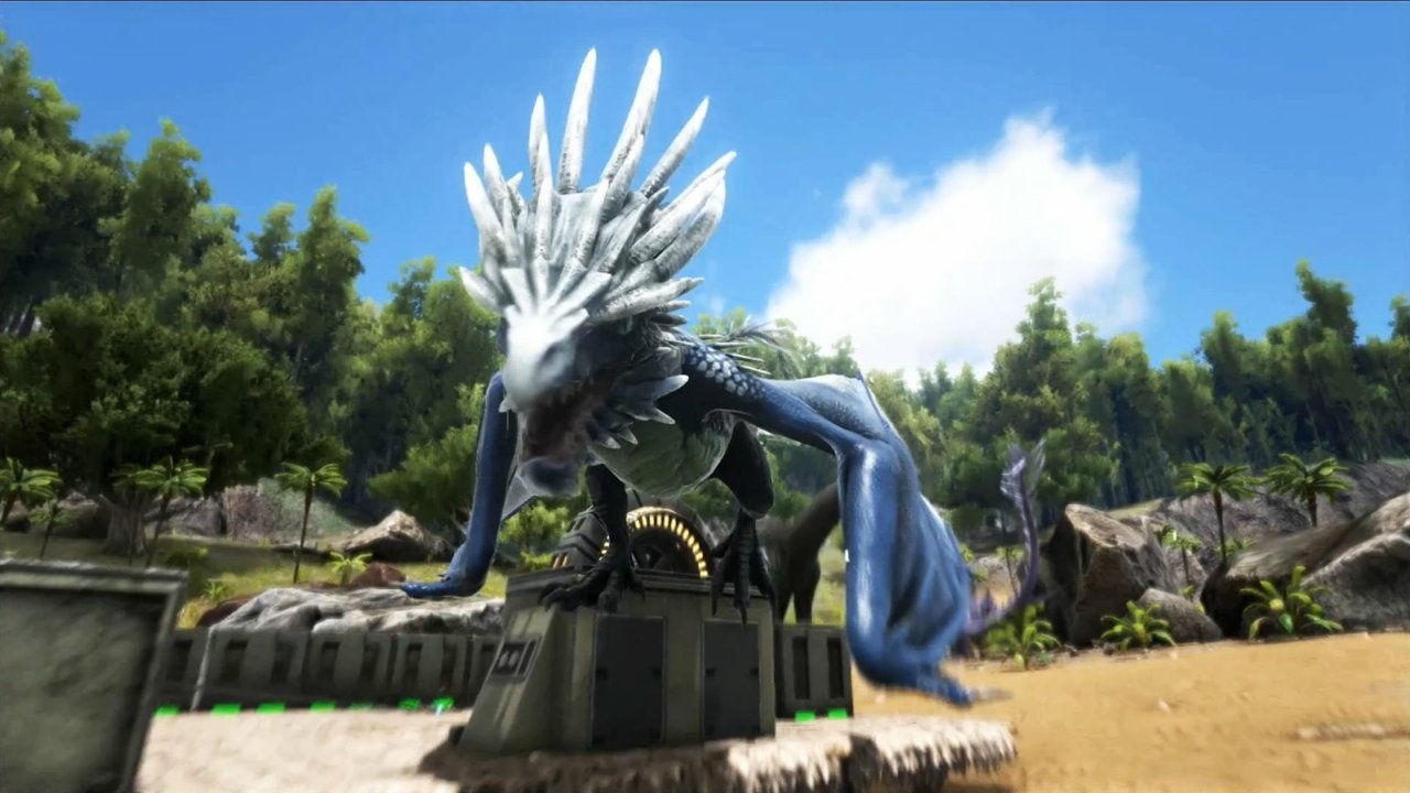 方舟生存进化教你如何在原始图获得一只冰龙