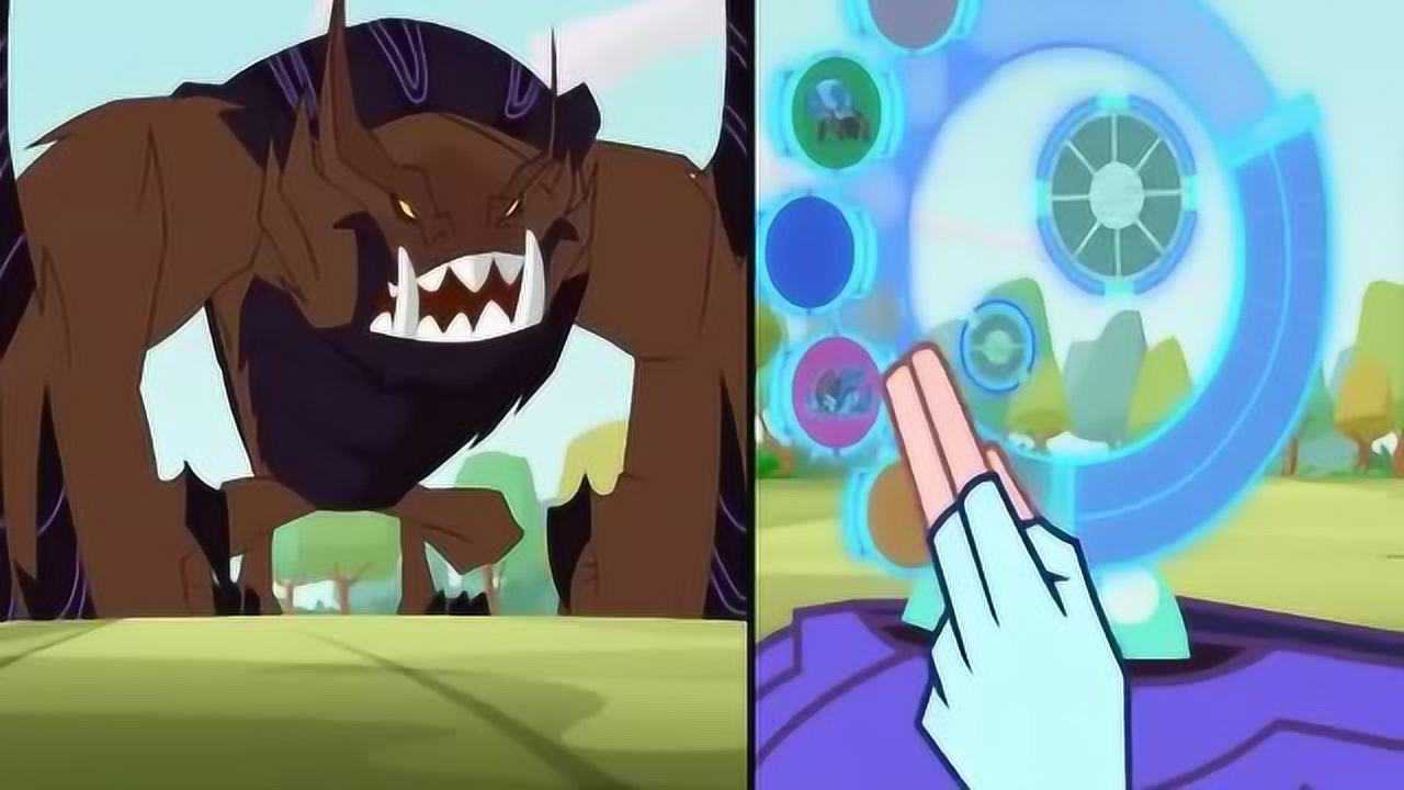 兽王争锋杉珊用灵丝墨脚兽帮助队友对抗敌人的刺皇锐壳兽