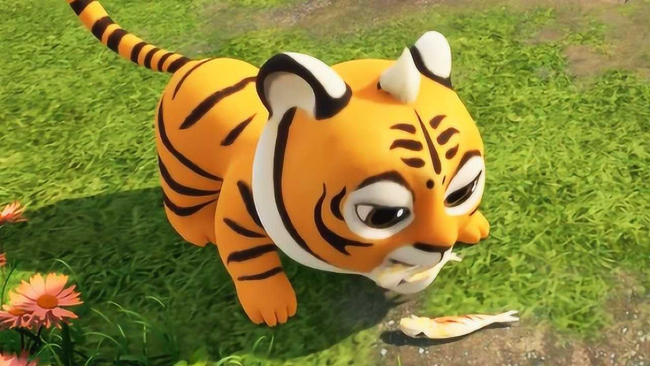 熊出没之探险日记小虎崽贪吃又贪玩抢走了鱼干还要玩捉迷藏