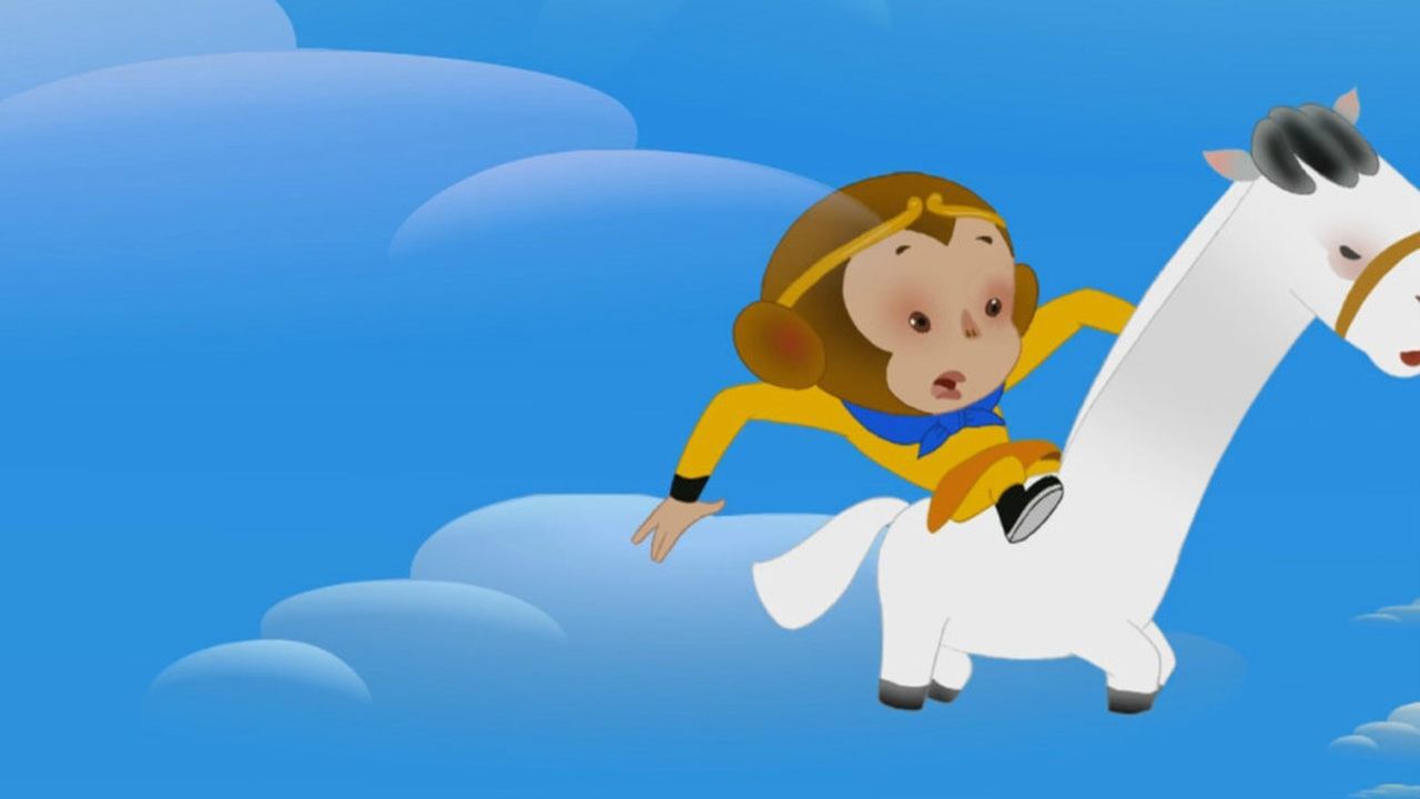 《西游记的故事》孙悟空让小白龙变成了一只白马,从此师父有马骑了!
