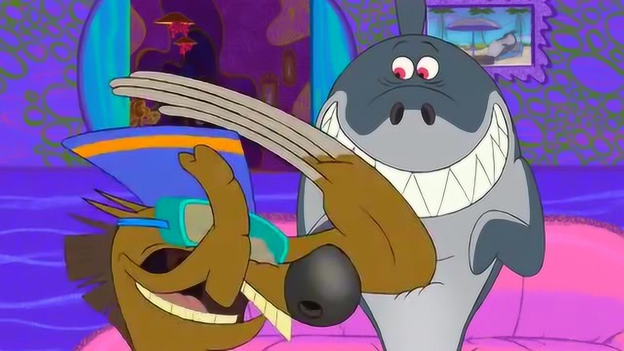 鲨鱼哥和鬣狗别电击后, 互相交换了身体