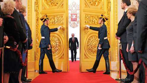 克里姆林宫举行盛大总统就职典礼 普京开启第四任期