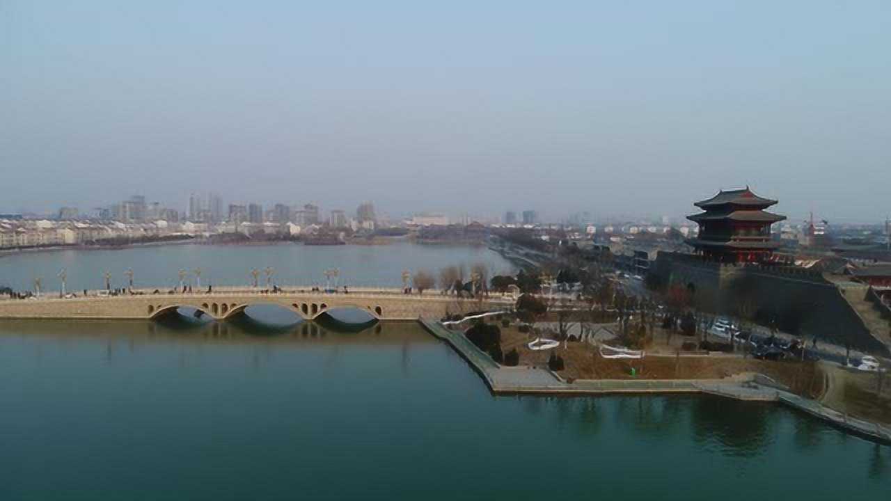 聊城 东昌湖 航拍