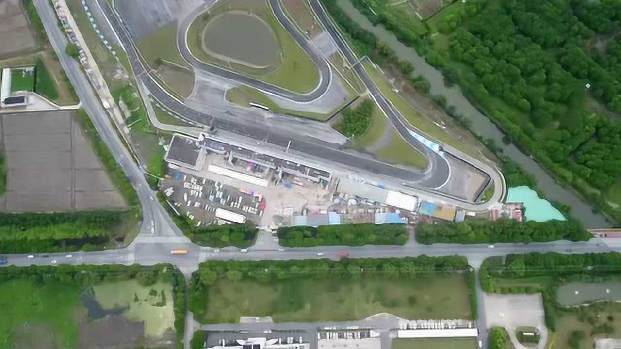 上海天马站赛道航拍