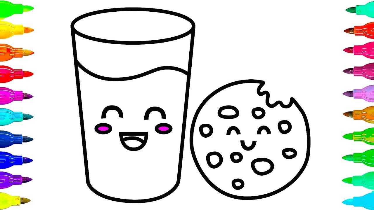 儿童简笔画:奥利奥饼干和牛奶