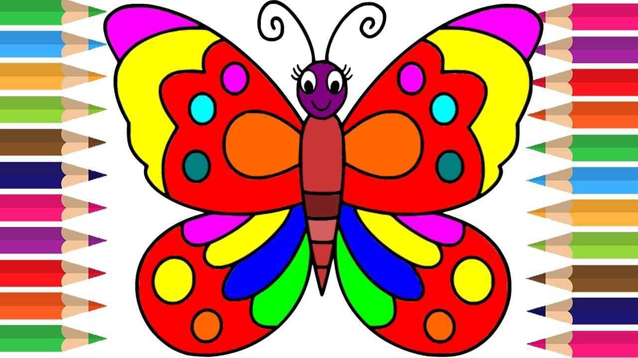 儿童简笔画:可爱漂亮大蝴蝶