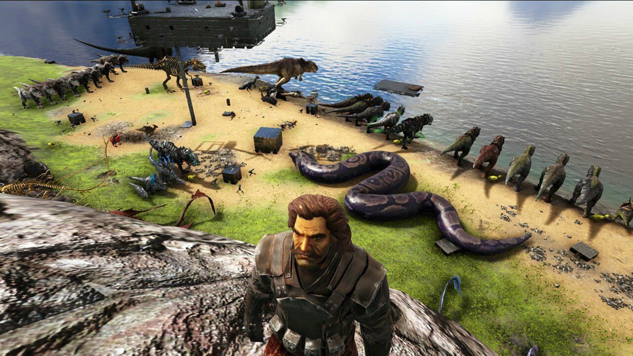 方舟生存进化仙境传说第93天有了攀爬钩行走悬崖峭壁如履平地