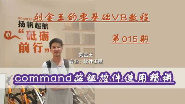 零基础VB教程015期:command按钮控件使用精讲自动打字案例