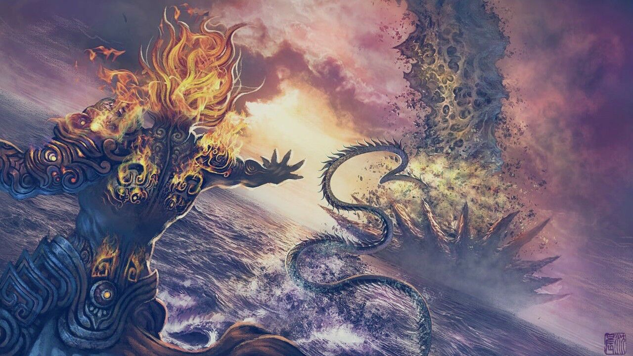 杂记中讲水神共工,与火神祝融之战是因为孙悟空的师祖挑拨的?