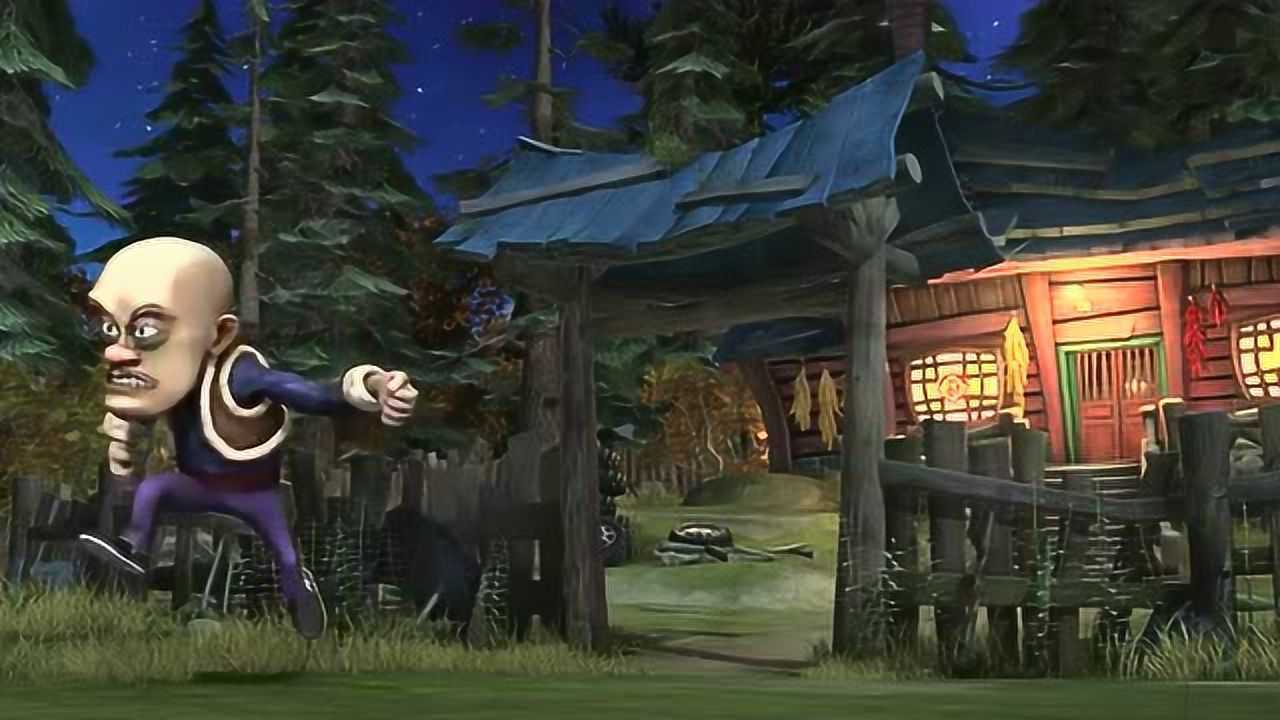 熊出没森林的小动物在跳广场舞吵的光头强睡不好觉