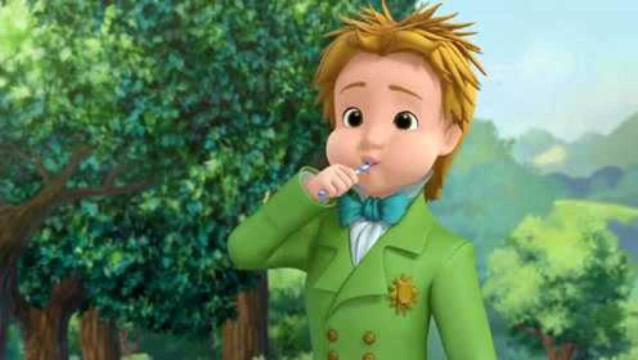 小公主苏菲亚帅气的詹姆士王子吃下跳跳糖秒变爆炸头