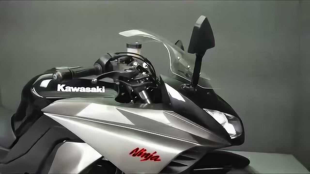 實拍川崎zx100njica1000摩托車超霸氣的跑車