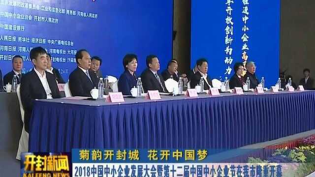 2018中国中小企业发展大会暨第十二届中国中小企业节隆重开幕