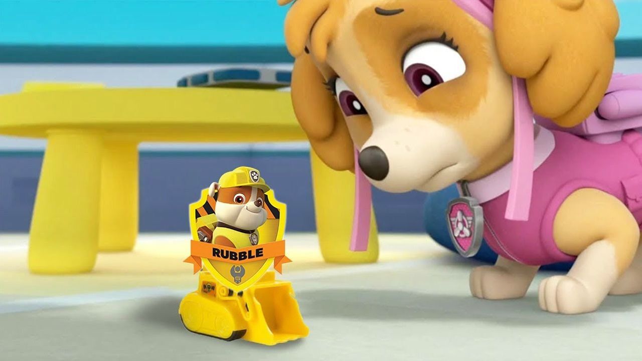 汪汪队立大功游戏 狗狗巡逻队天天雪山寻找圆木