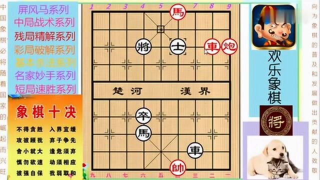 李德林编著 象棋杀着大全 视频精讲版第十八章 车马炮类19