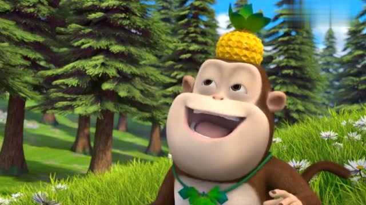 熊熊乐园第2季吉吉国王装扮成花要吸引蝴蝶结果却招来了蜜蜂