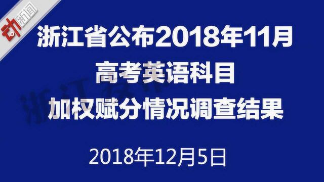 取消加权赋分12月6日可查成绩 浙江公布高考英语成绩调查结果