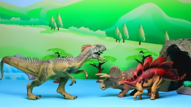 三角龙和剑龙被窃蛋龙欺骗千万不要跟陌生人走玩具故事