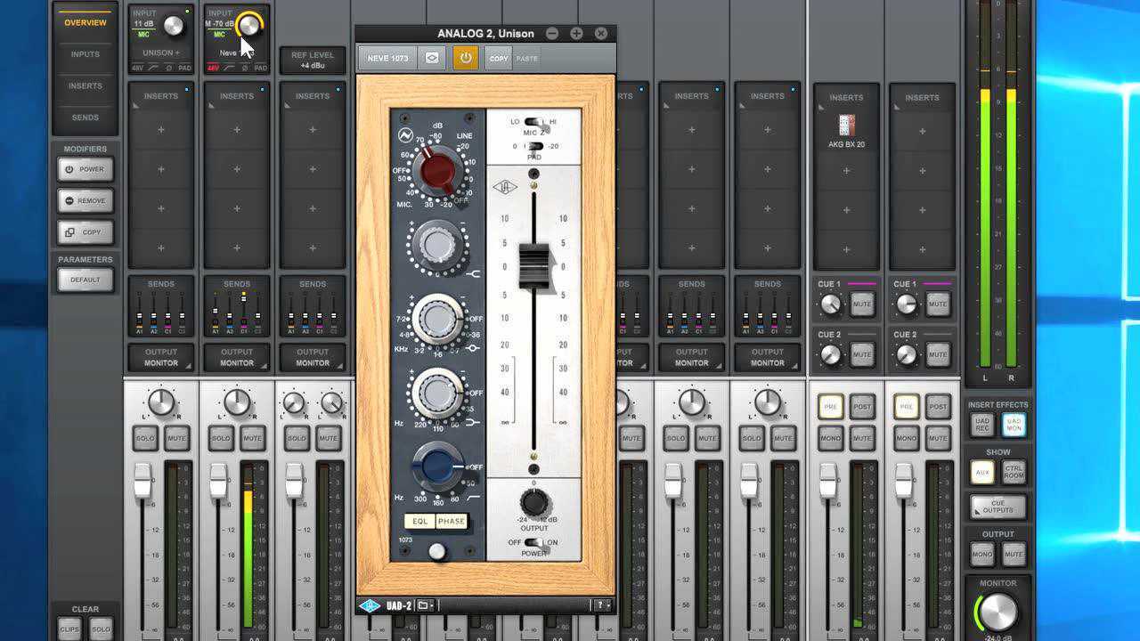 传奇效果器uadneve1073话放通道条