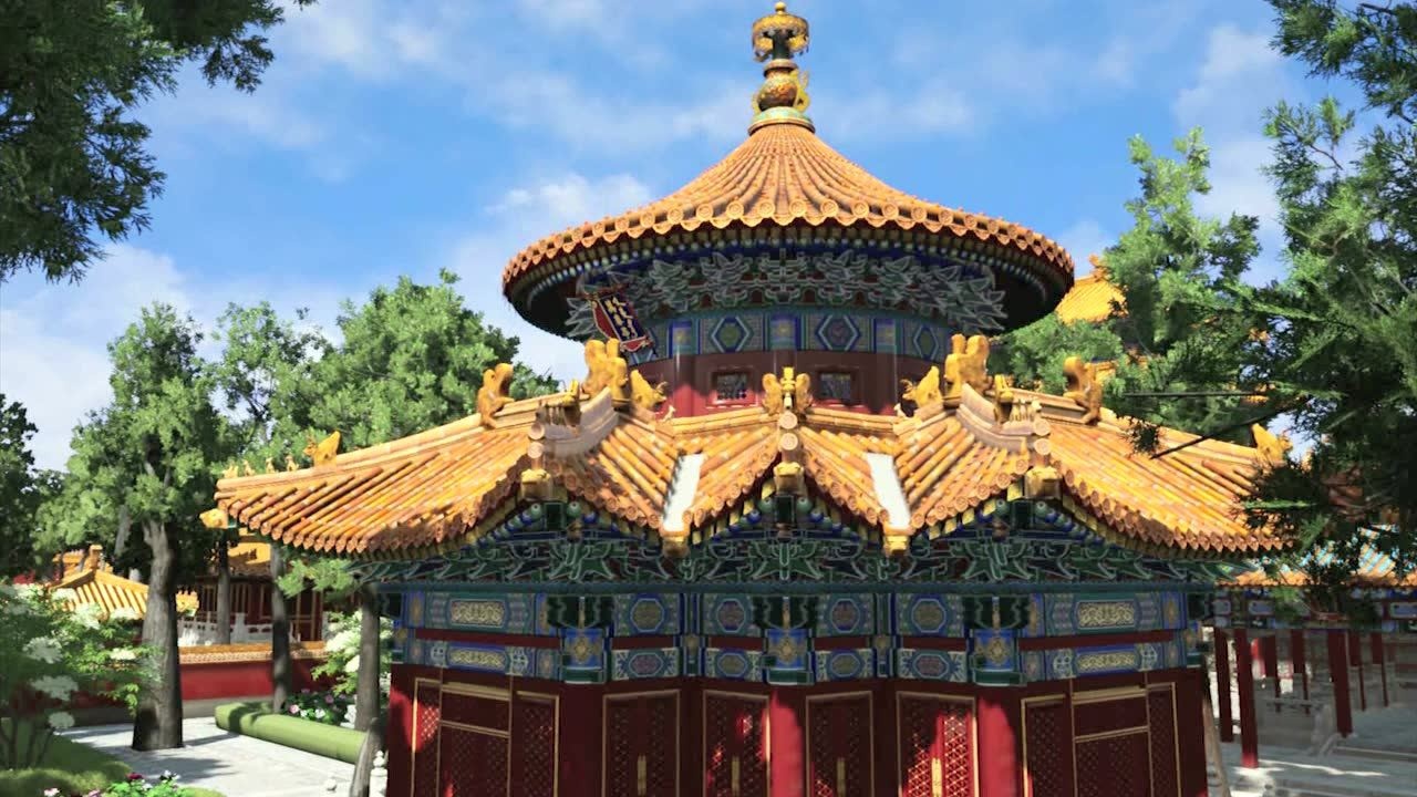 紫禁城天子的宫殿御花园宣传视频