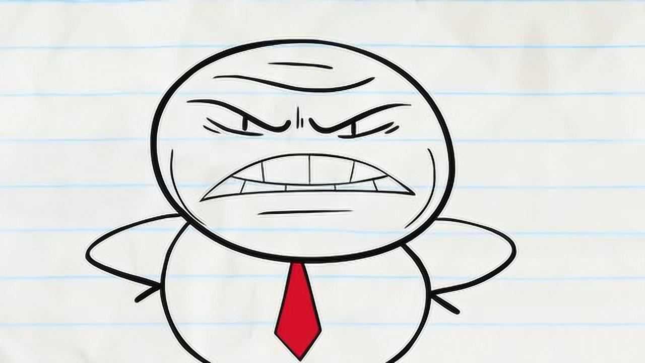 儿童搞笑铅笔漫画,老板夸我是个天才