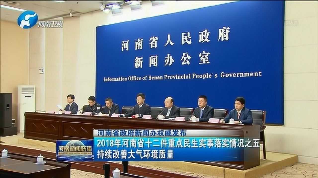 河南省政府新闻办权威发布持续改善大气环境质量