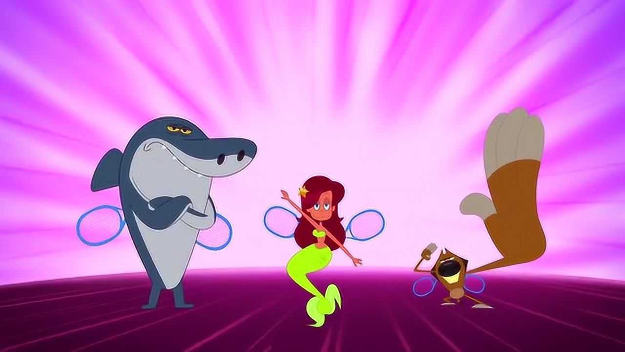 鲨鱼哥和美人鱼:鲨鱼哥给美人鱼装上小翅膀
