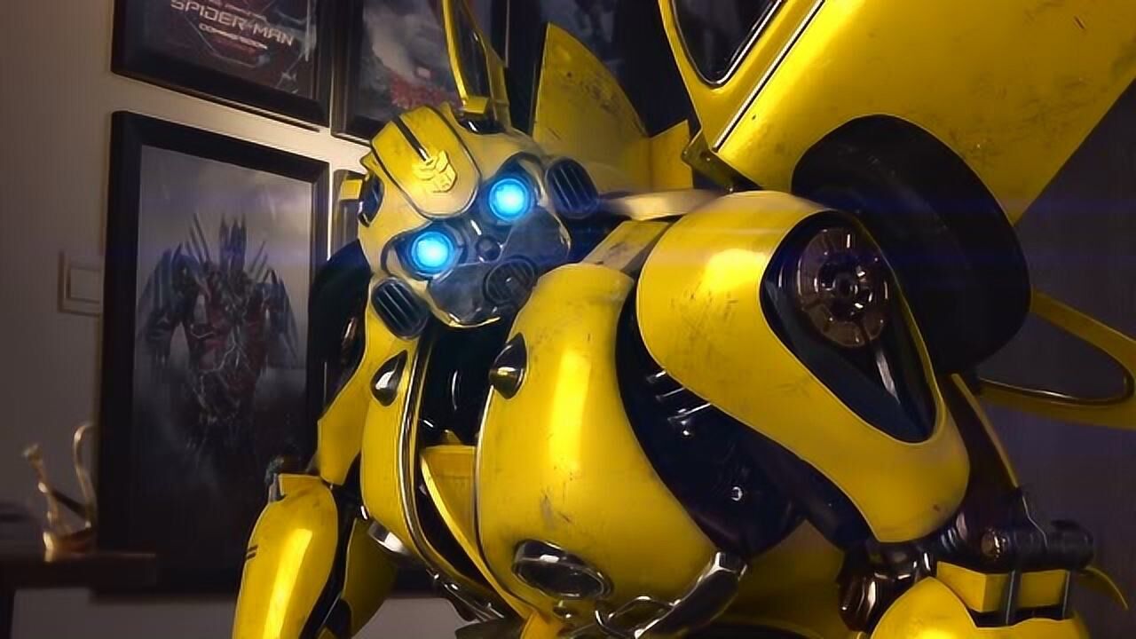 大黄蜂实力对抗机器人,空中转圈圈