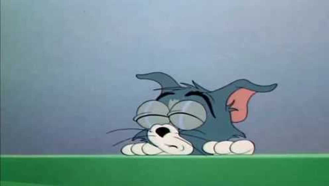 猫和老鼠汤姆的眼珠子突然变的好大啦都凸出来了