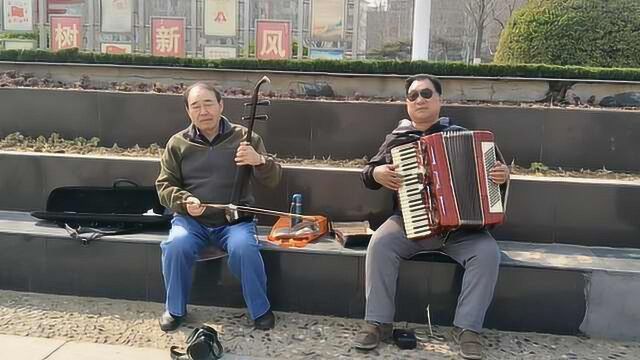 遇知音!探亲结识,俩老人演绎现代“高山流水”