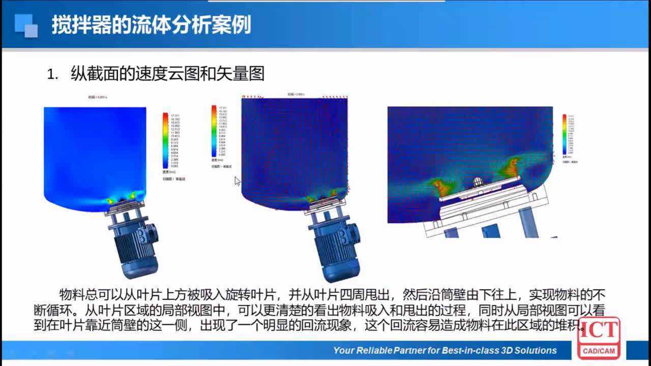 solidworks Simulation搅拌器流体仿真预览_腾讯视频
