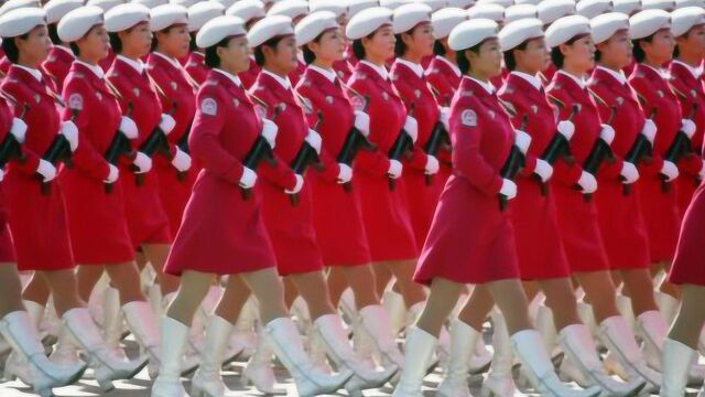 各国女兵阅兵式大比拼,中国女兵仪仗队一出场,气势简直无人能比