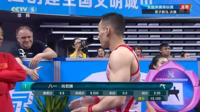 翁浩15.300分夺冠!全国体操锦标赛男子鞍马决赛,全场回顾!