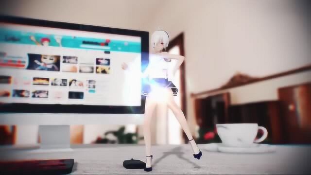 MMD弱音大长腿热舞