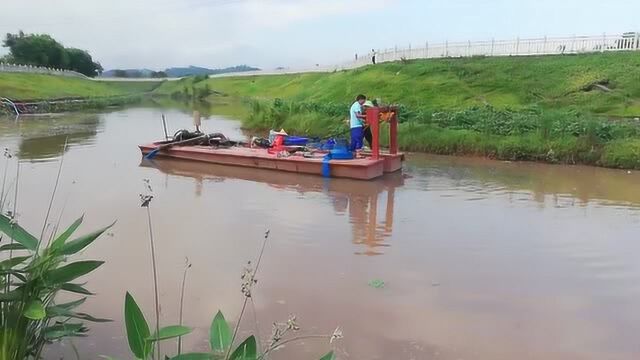 重庆人仁环保五间镇圣水河河道清淤