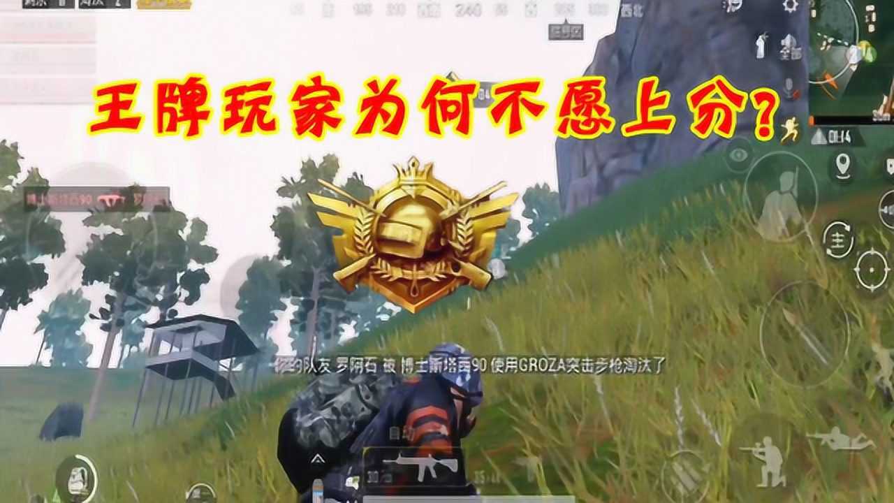 和平精英大神们明明能上无敌战神为何心甘情愿待在王牌段位